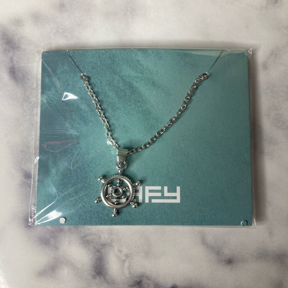 Effy Silver Ship Wheel Necklace - Picture 3 of 4